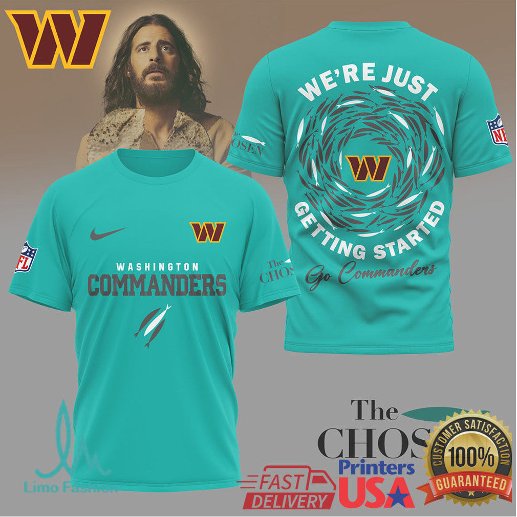 Washington Commanders x The Chosen Faith & Football Fan Shirt