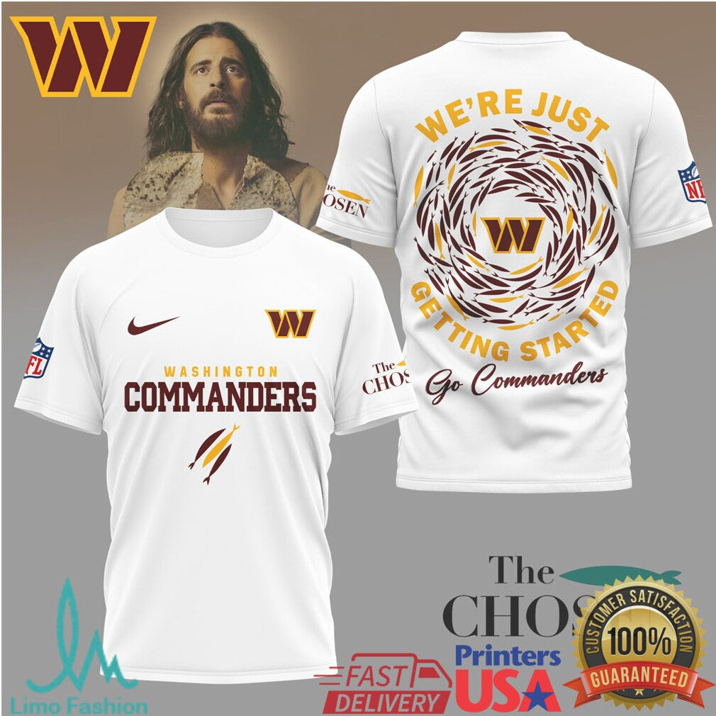 Washington Commanders x The Chosen Faith & Football Fan Shirt