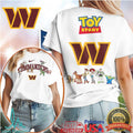 Washington Commanders x Toy Story Team Logo White T Shirt - Limotees LLC