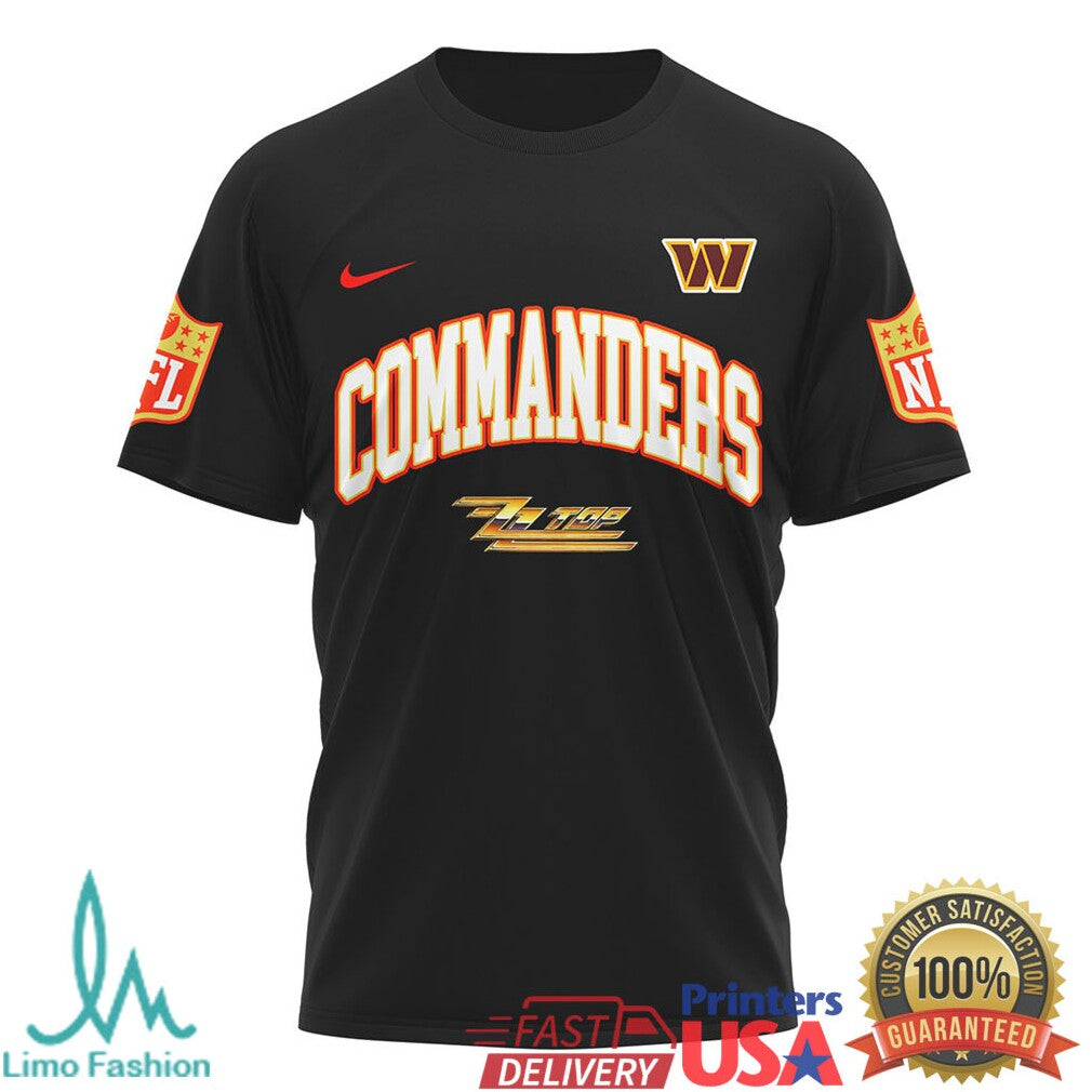 Washington CommandersOfficial NFL ZZ Top Fan 3D Shirt - Limotees LLC