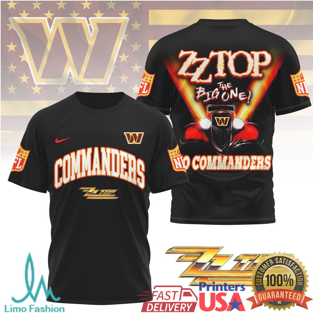 Washington CommandersOfficial NFL ZZ Top Fan 3D Shirt - Limotees LLC