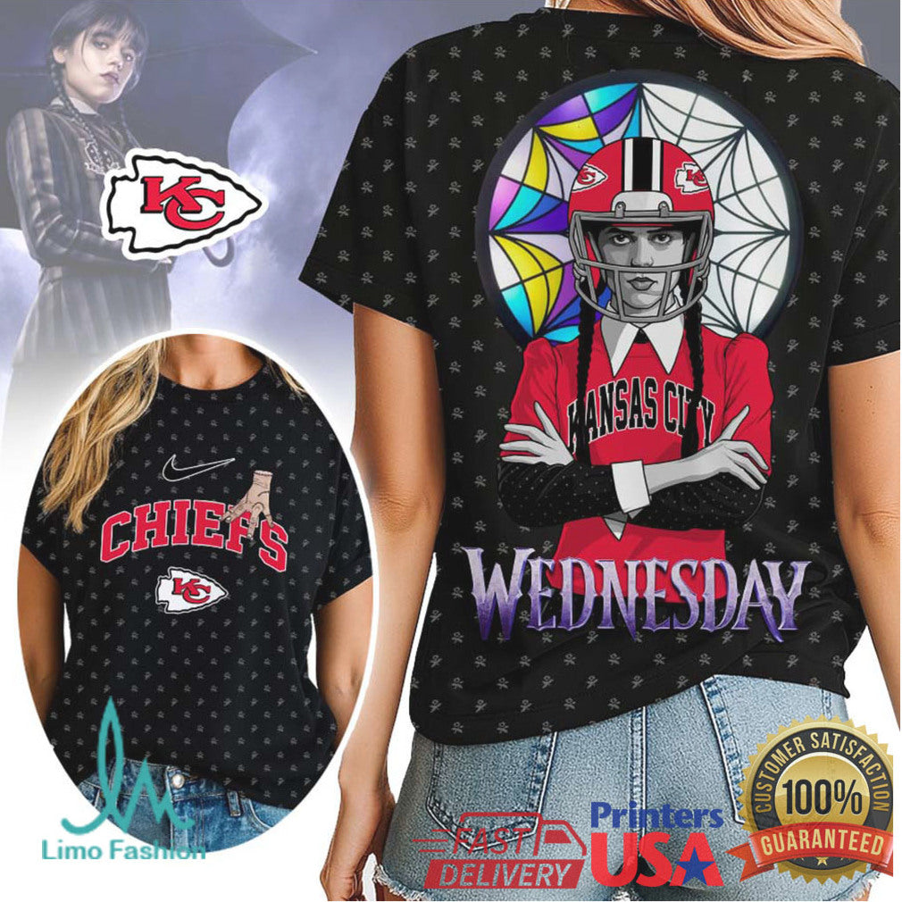 Wednesday Addams Kansas City Chiefs NFL Football Fan All Over Print Gear - Limotees LLC