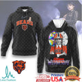 Wednesday Addams x Chicago Bears NFL 3D Hoodie & T Shirt - Limotees LLC