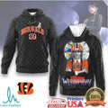 Wednesday Addams x Cincinnati Bengals NFL 3D Hoodie & T Shirt - Limotees LLC