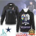 Wednesday Addams x Dallas Cowboys NFL 3D Hoodie & T Shirt - Limotees LLC