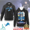 Wednesday Addams x Detroit Lions NFL 3D Hoodie & T Shirt - Limotees LLC