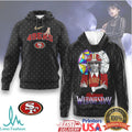 Wednesday Addams x San Francisco 49ers NFL Gothic Stained Glass T Shirt & Hoodie - Limotees LLC