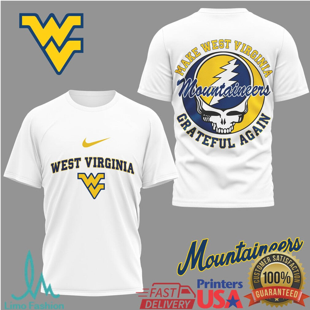 West Virginia Mountaineers “Make West Virginia Grateful Again” Graphic Tee - Limotees LLC