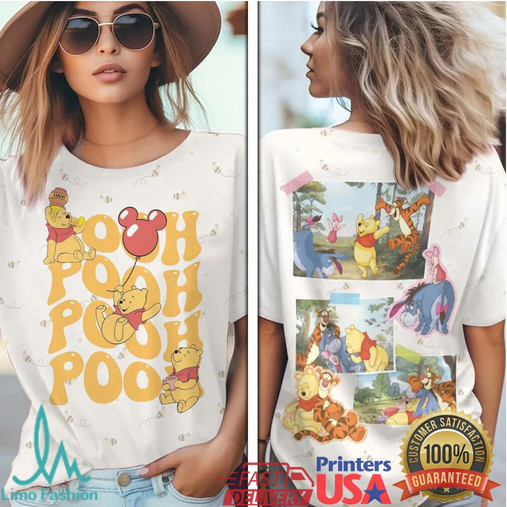 Winnie The Pooh and Friends Memory Photo Collage T Shirt - Limotees LLC