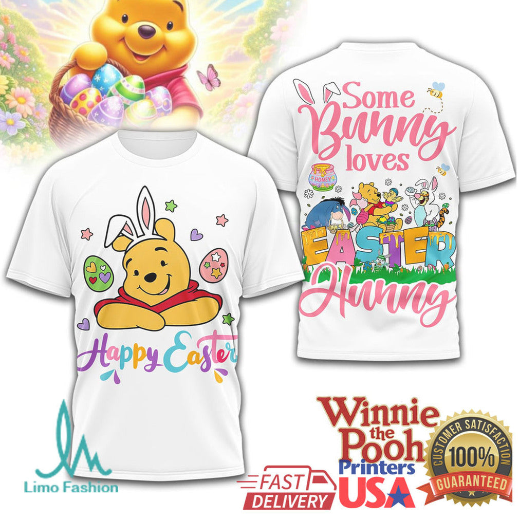 Winnie the Pooh “Some Bunny Loves You” Easter Hunny Pot T Shirt - Limotees LLC