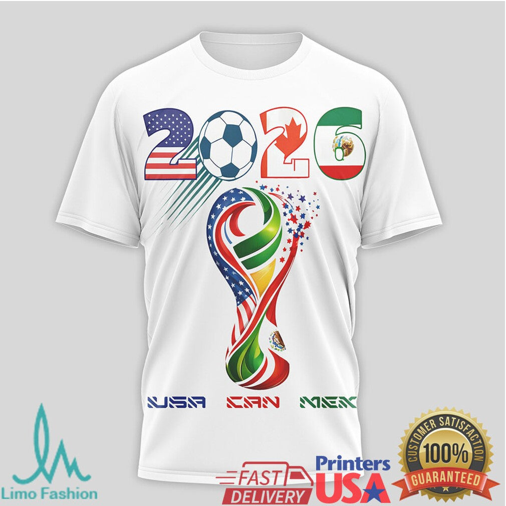 World Cup 2026 USA CAN MEX Snoopy Soccer Fan Souvenir T Shirt - Limotees LLC