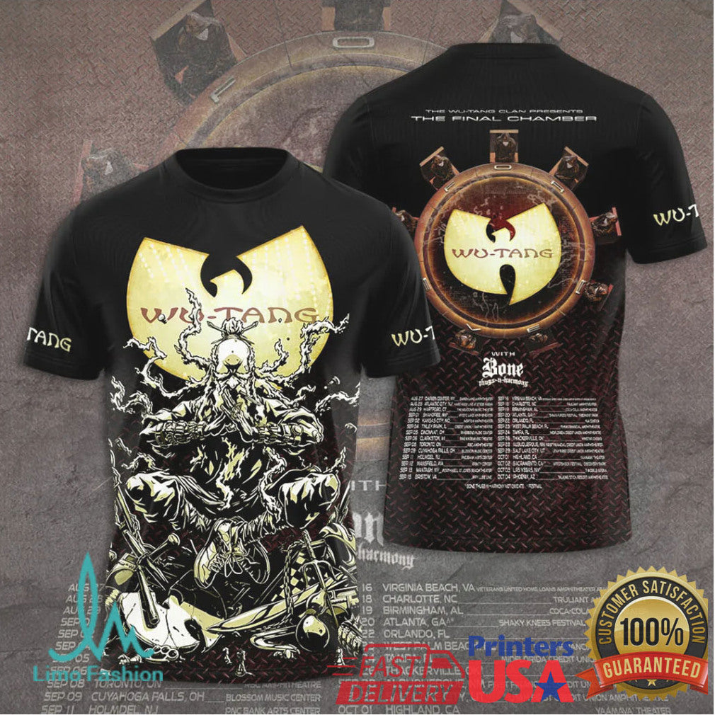 Wu Tang Clan The Final Chamber World Tour 2026 With Bone Thugs N Harmony T Shirt - Limotees LLC