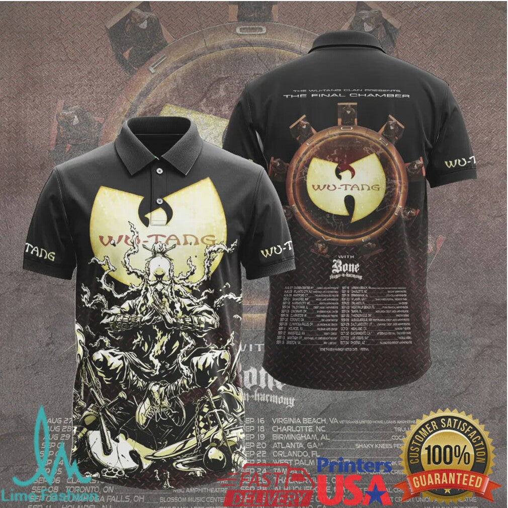 Wu Tang Clan The Final Chamber World Tour 2026 With Bone Thugs N Harmony T Shirt - Limotees LLC