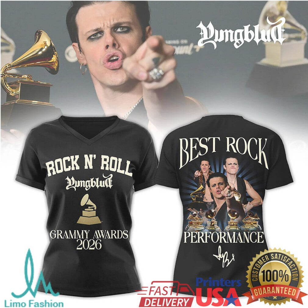 Yungblud Best Rock Performance Grammy Awards 2026 Fan Apparel - Limotees LLC