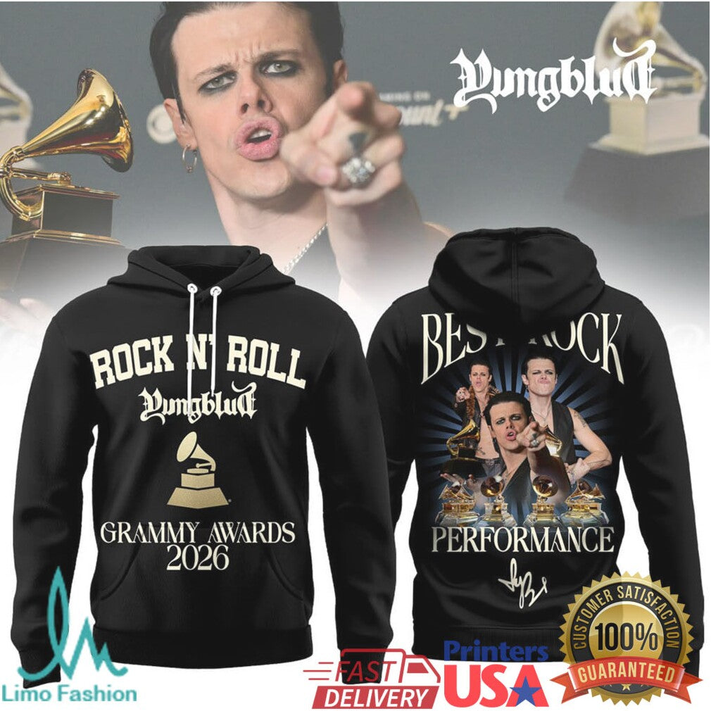 Yungblud Best Rock Performance Grammy Awards 2026 Fan Apparel - Limotees LLC