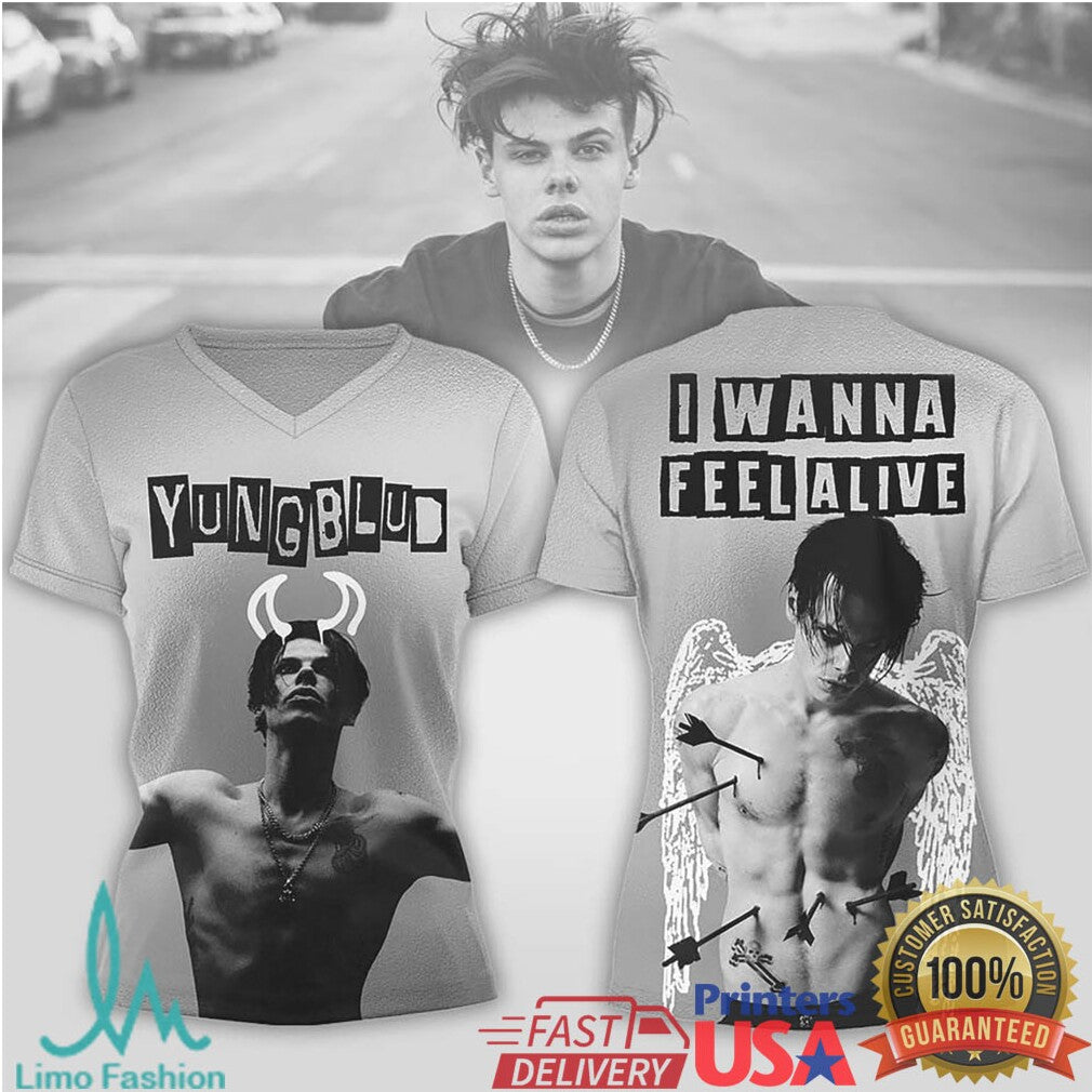 Yungblud I Wanna Feel Alive Graphic Hoodie and T Shirt - Limotees LLC