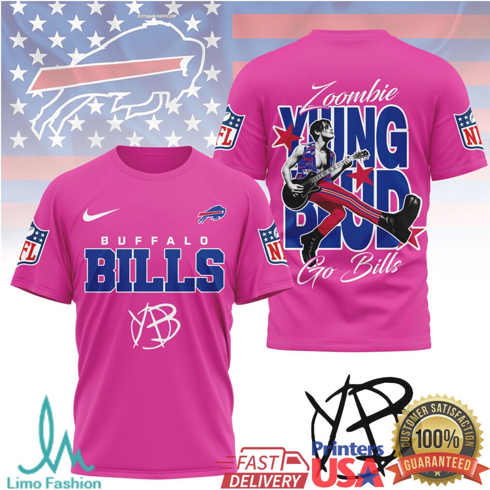 Yungblud x Buffalo Bills Zoombie Yung Bud NFL Graphic T Shirt - Limotees LLC