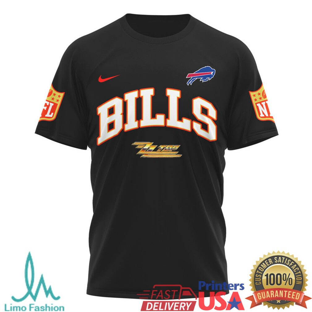ZZ Top The Big One Buffalo Bills Hot Rod Retro Music T Shirt - Limotees LLC
