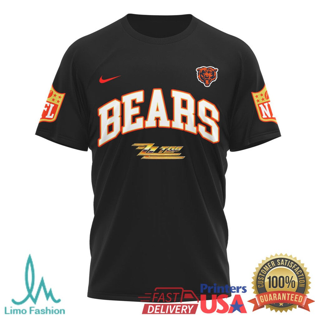 ZZ Top The Big One Chicago Bears Hot Rod Retro Music T Shirt - Limotees LLC