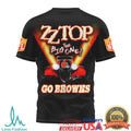 ZZ Top The Big One Cleveland Browns Hot Rod Retro Music T Shirt - Limotees LLC