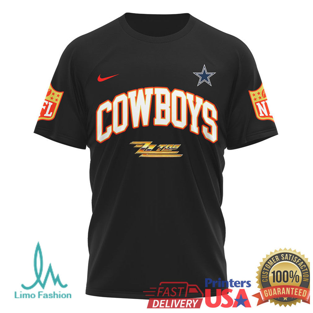 ZZ Top The Big One Dallas Cowboys Rock Graphic T Shirt - Limotees LLC