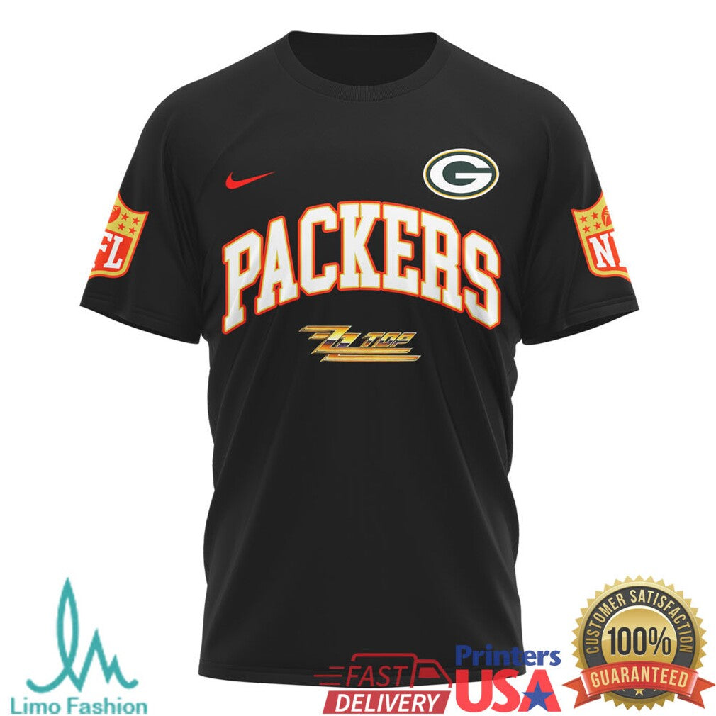 ZZ Top The Big One Green Bay Packers Rock Graphic T Shirt - Limotees LLC