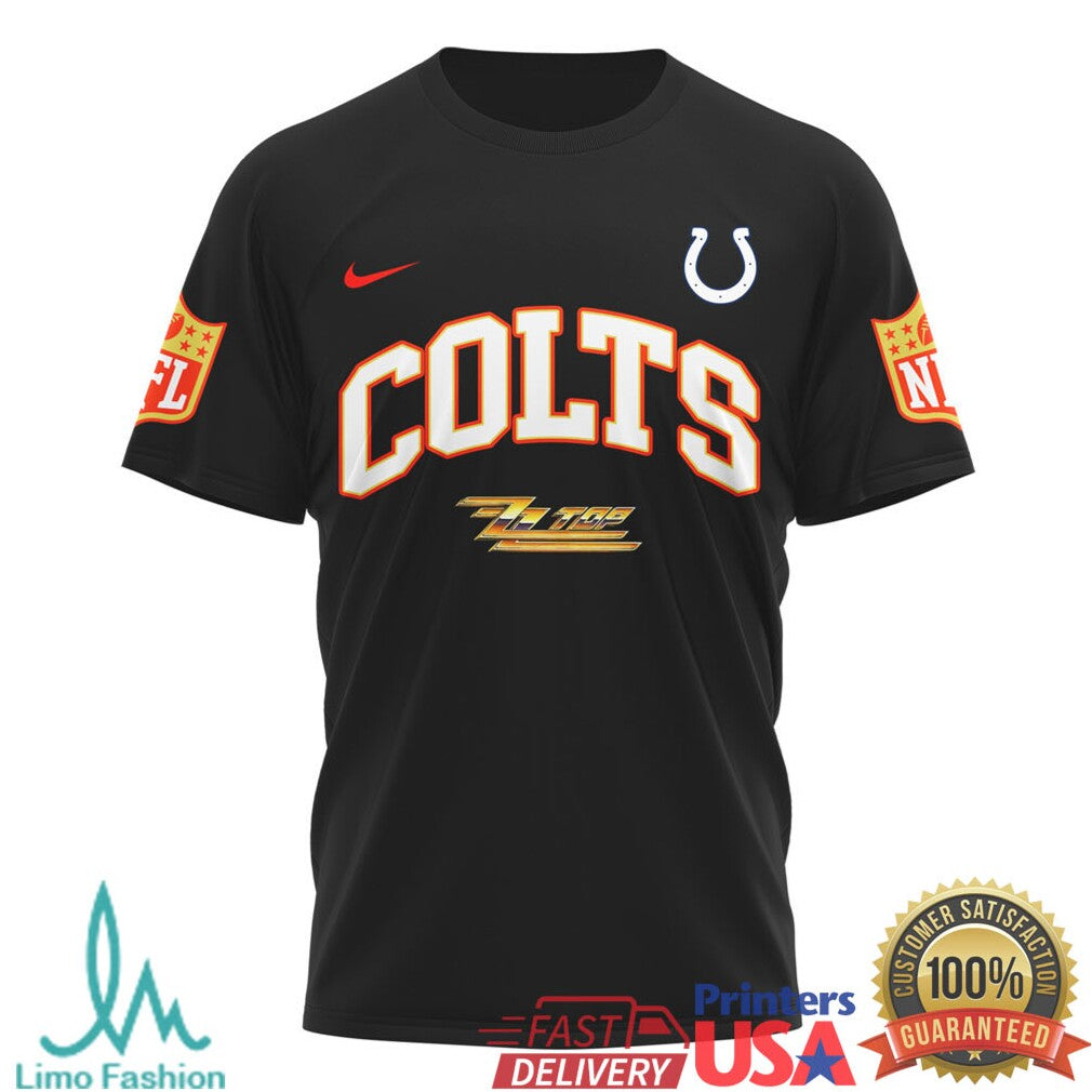 ZZ Top The Big One Indianapolis Colts Rock Graphic T Shirt - Limotees LLC