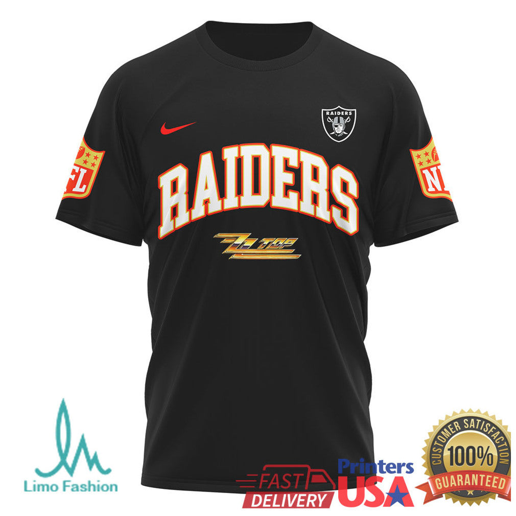 ZZ Top The Big One Las Vegas Raiders Rock Graphic T Shirt - Limotees LLC