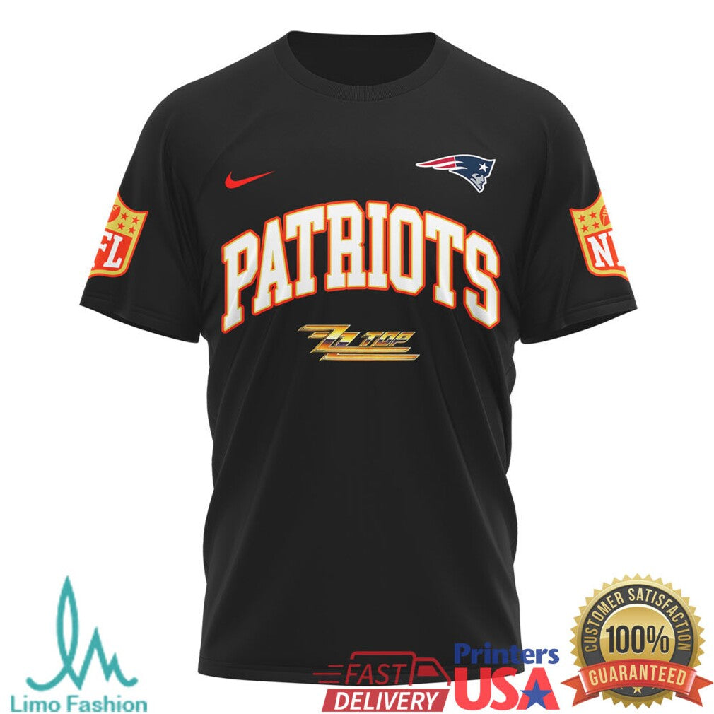 ZZ Top The Big One New England Patriots Rock Graphic T Shirt - Limotees LLC