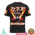 ZZ Top The Big One Pittsburgh Steelers Rock Graphic T Shirt - Limotees LLC