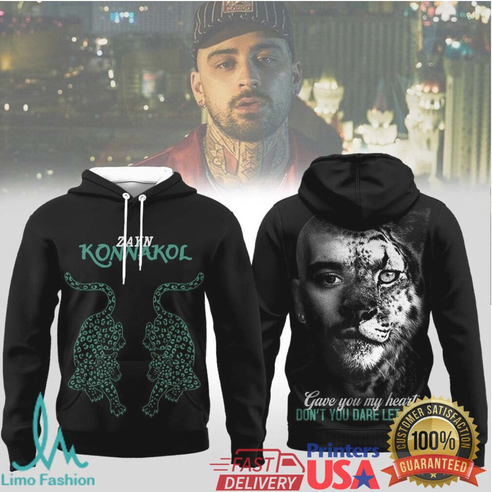 Zayn Konnakol “Gave You My Heart” 2026 Collection Leopard Face Tee - Limotees LLC