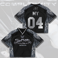 AESPA  SYNK COMPLaeXITY 2026 World Tour Mixed Mesh Jersey  Gift For Fans
