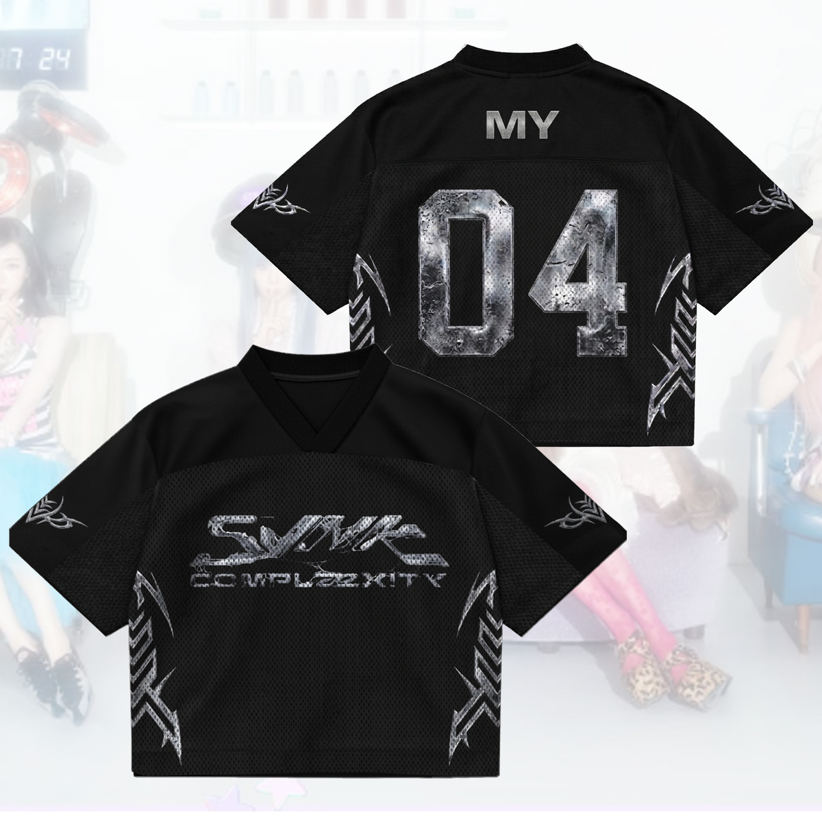 SYNK COMPLaeXITY AESPA Mixed Mesh Jersey Gift For Fans