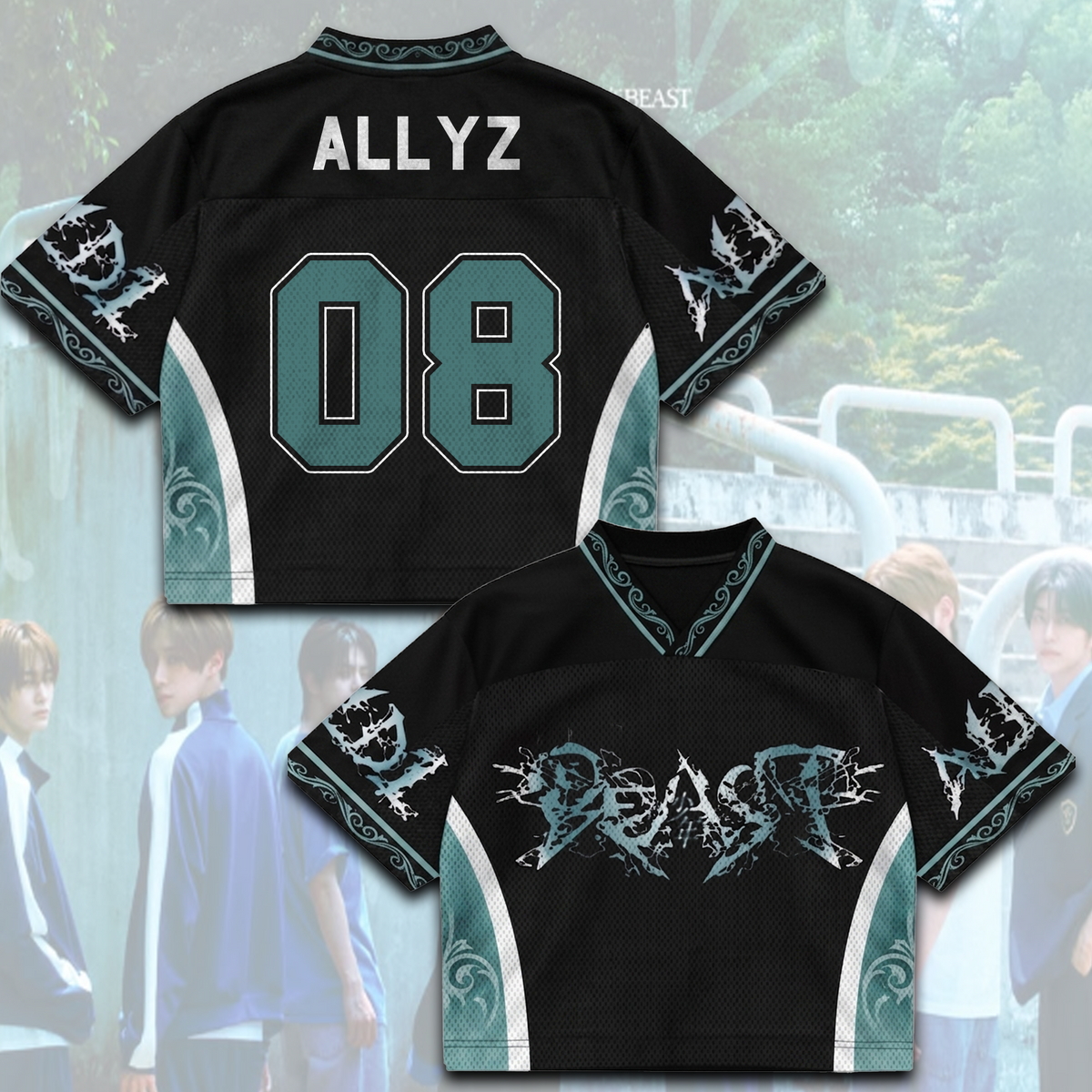 ALD1 Beast Album Mixed Mesh Jersey Gift For Fans
