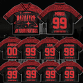 Ateez In Your Fantasy Leopard Mixed Mesh Jersey Football