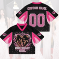 Pinky Personalized Birthday Girl Katseye Mixed Mesh Jersey Gift For Kid Fan