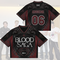 Blood Saga Enhypen Tour Jersey - Gothic Bat Wing Mix Mesh