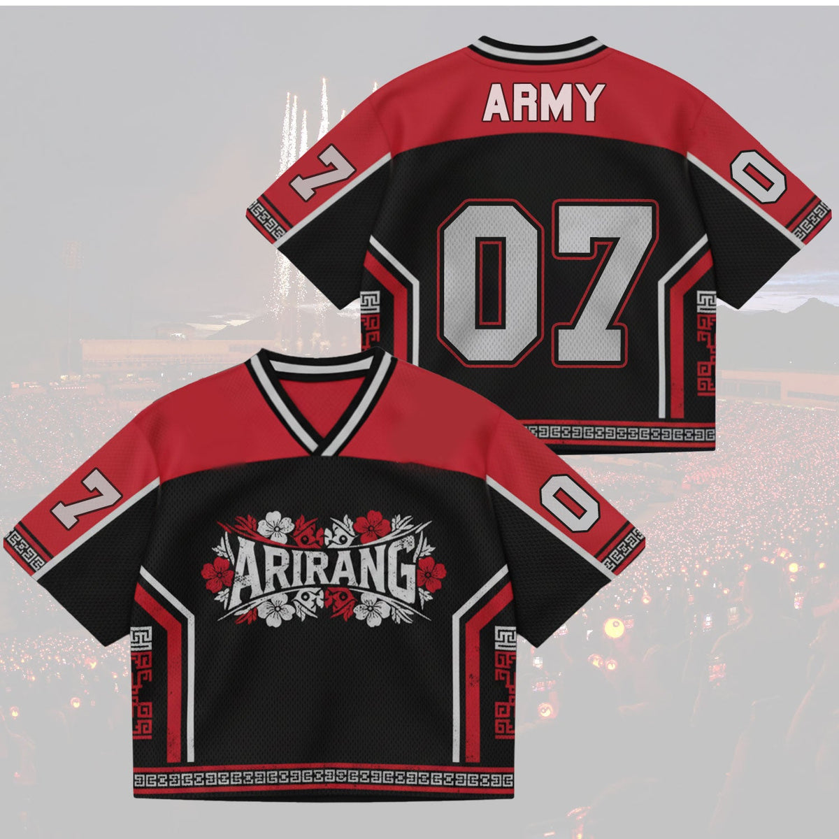 BTS Arirang World Tour Oriental Mix Mesh Jersey