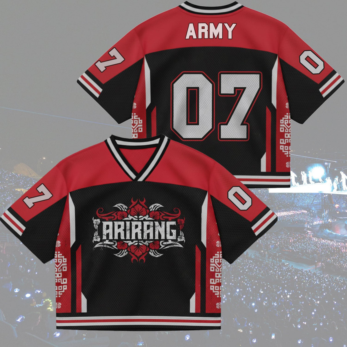 BTS Arirang World Tour Urban Flowers Mix Mesh Jersey