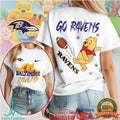 Baltimore Ravens Official NFL Winnie The Pooh Go Shirt - Limotees LLC