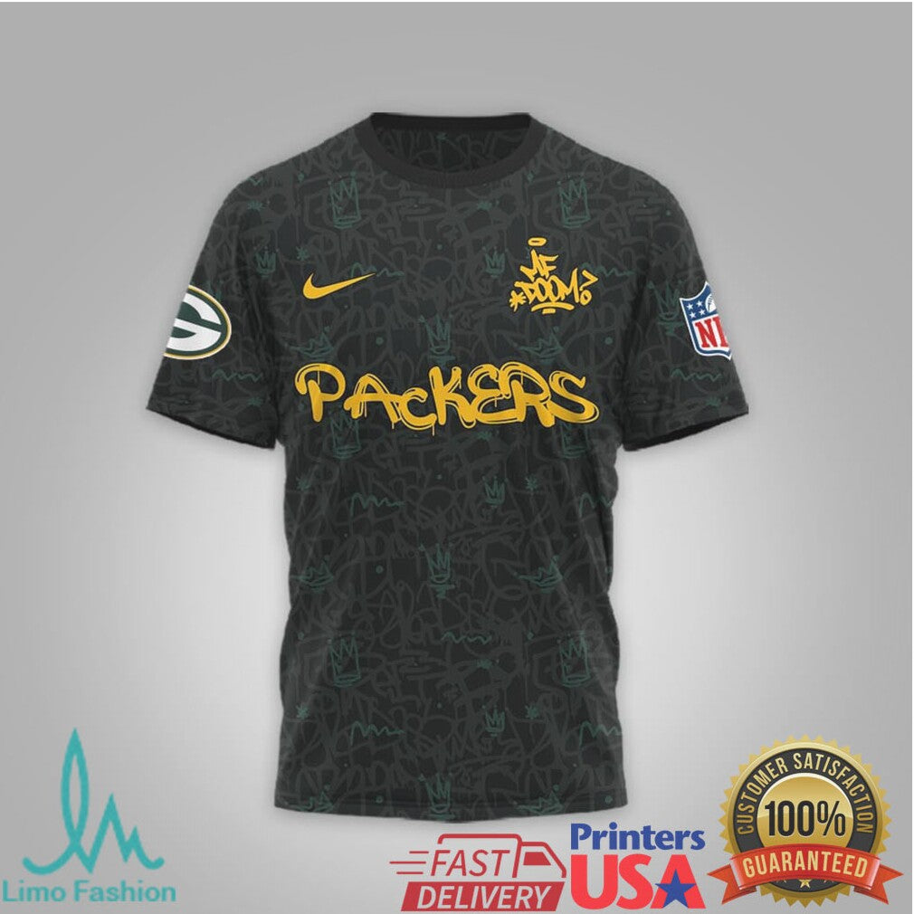Green Bay Packers Official NFL x MF DOOM 3D Shirt - Limotees LLC