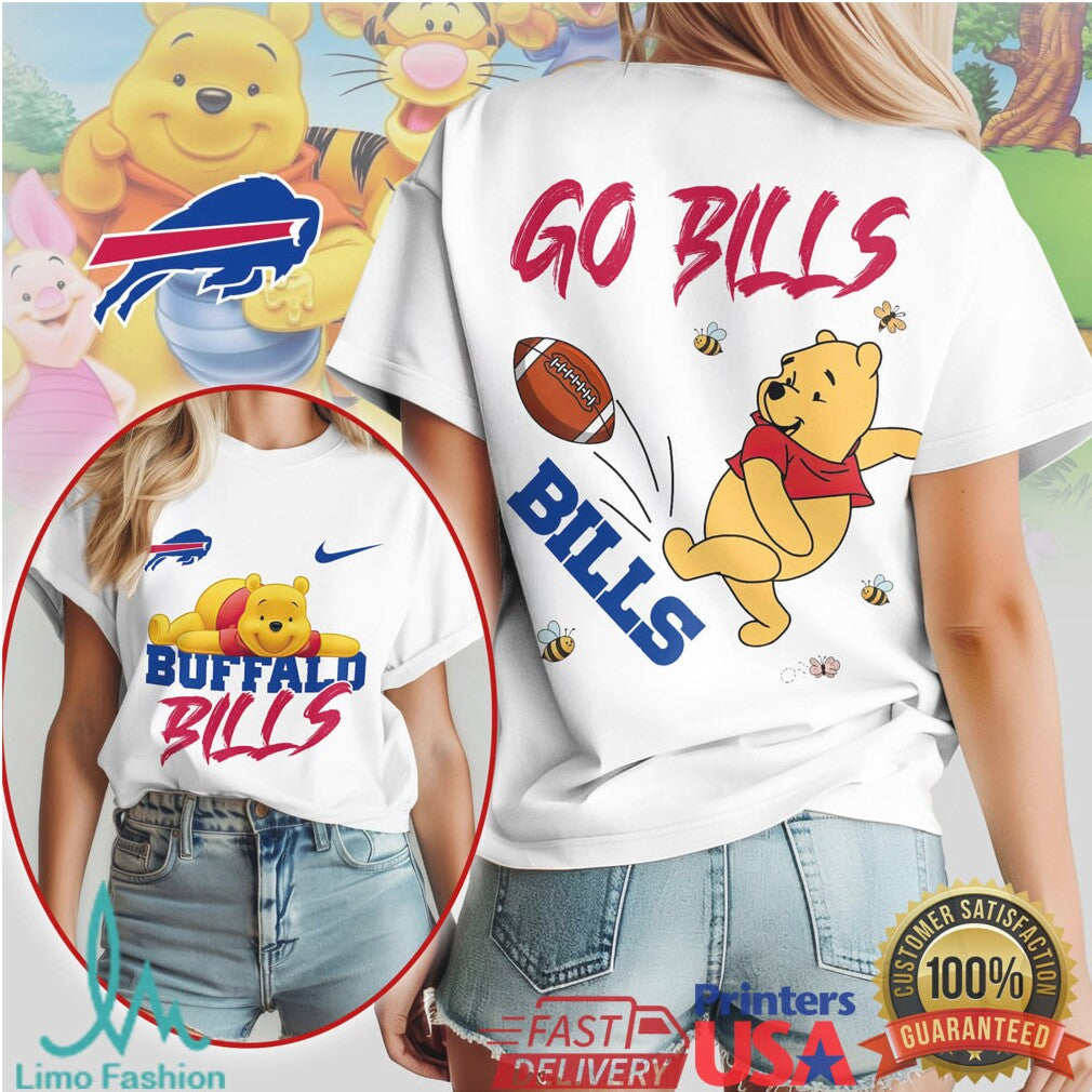 Buffalo Bills Official NFL Winnie The Pooh Go Shirt - Limotees LLC