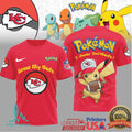 Kansas City Chiefs Official NFL I Choose You Pikachu 3D Shirt - Limotees LLC
