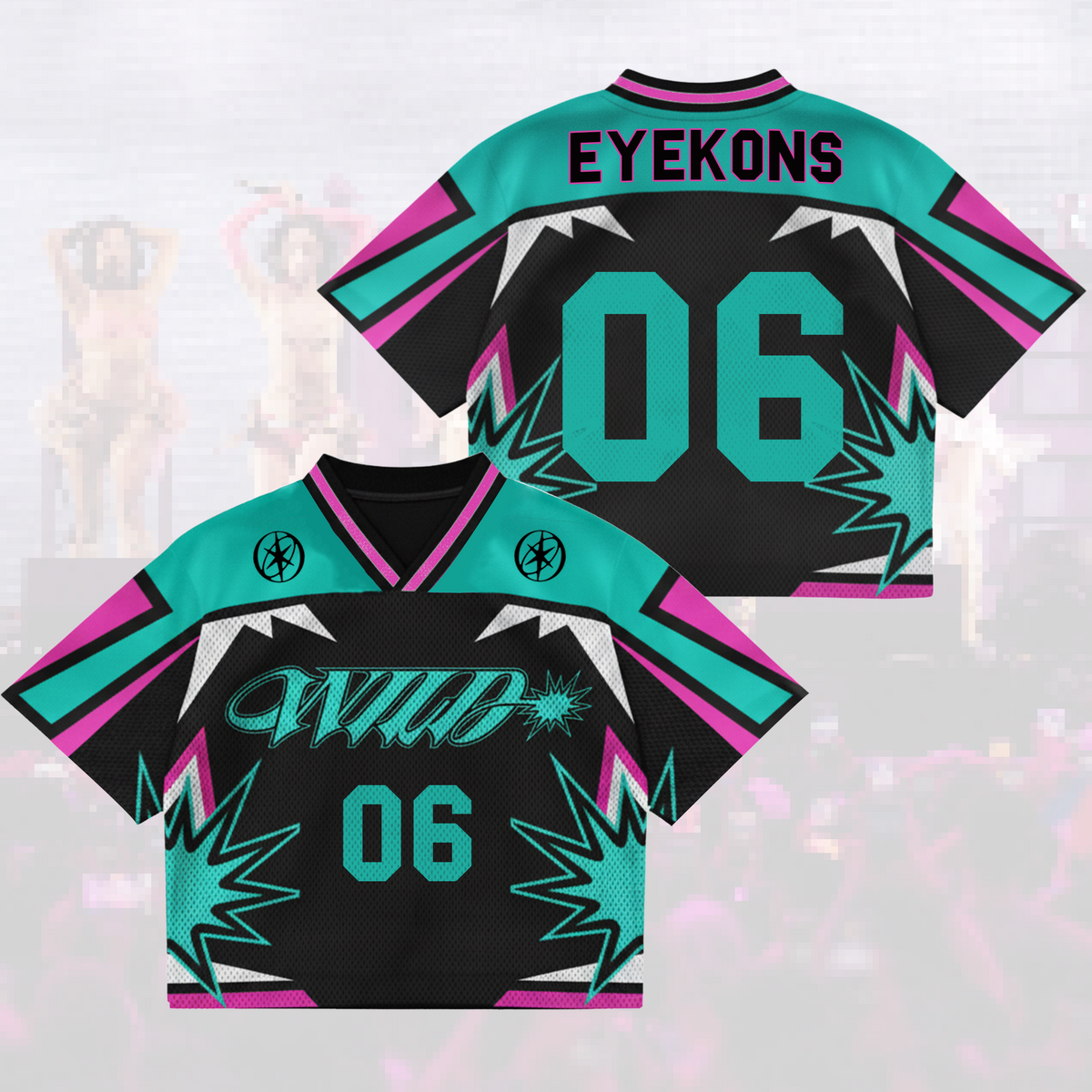 Edgy Wild Katseye Pinky Up The WildWorld Tour Mesh Jersey Gift For Eyekons