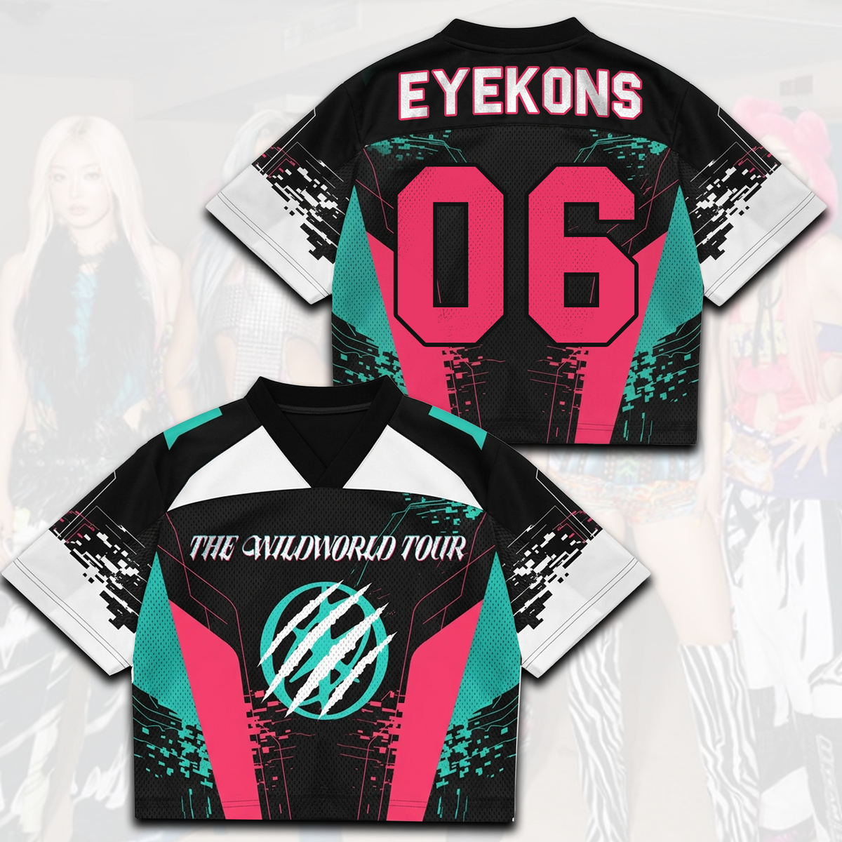 Electric The Wildworld Tour Katseye Cyber Mixed Mesh Jersey For Eyekons