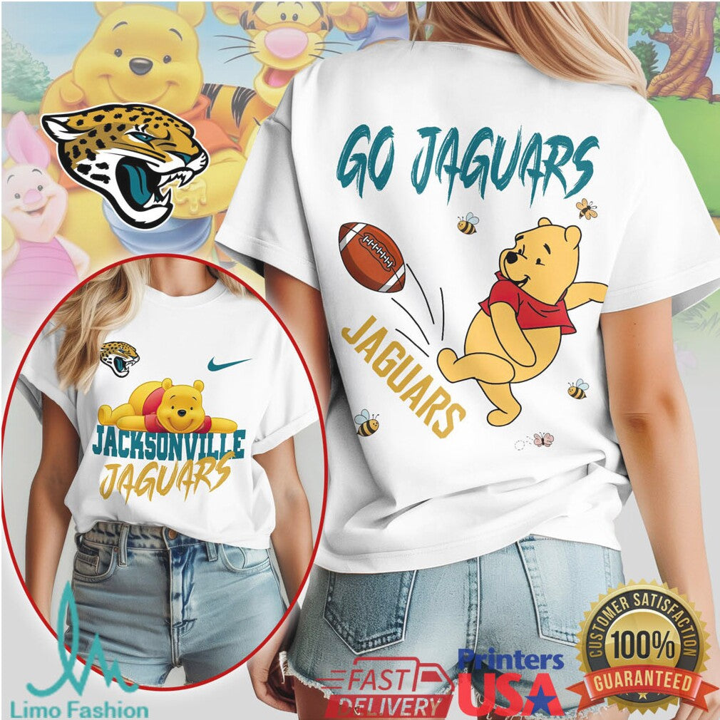 Jacksonville Jaguars Official NFL Winnie The Pooh Go Shirt - Limotees LLC