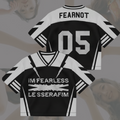 Le Sserafim Im Fearless New Album Mixed Mesh Jersey