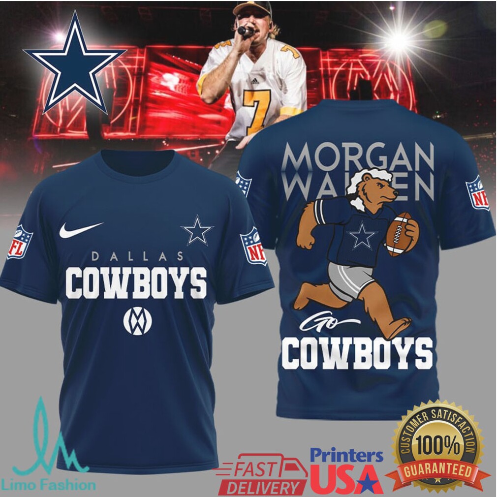 Dallas Cowboys Official NFL Morgan Wallen Fan 3D Shirt - Limotees LLC