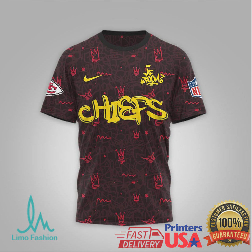 Kansas City Chiefs Official NFL x MF DOOM 3D Shirt - Limotees LLC