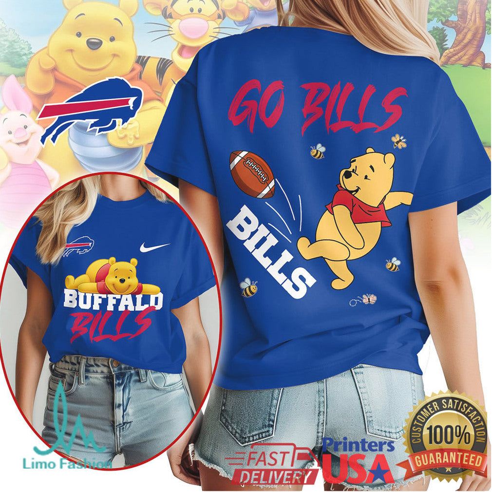 Buffalo Bills Official NFL Winnie The Pooh Go Shirt - Limotees LLC